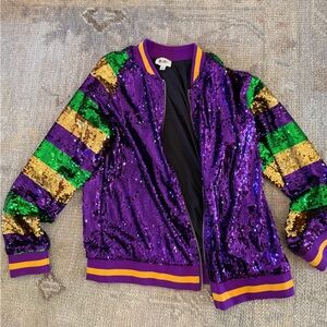 Mardi Gras Sequin Jacket